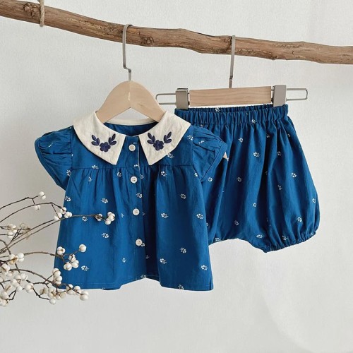 JOULYSHOUSE Blue Newborn Infant Summer Clothes – Lightweight and Adorable Outfit for Baby Boys and Girls